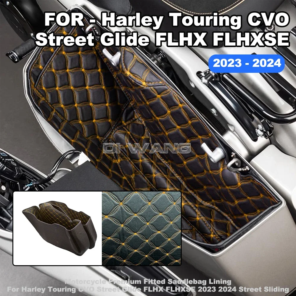 FOR STREET GLIDE ROAD GLIDE 2023 2024 Harley Touring CVO motorcycle side box liner saddle box protective lining