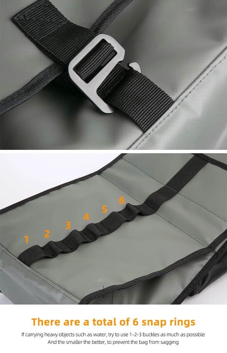 Heasygo 2505 Fahrrad-Lenkertasche mit Schnellverschluss für Brompton Vorderrohrkorb, Isoliertasche, Rahmenmontage mit Schweinenasenverschluss – Detail 13