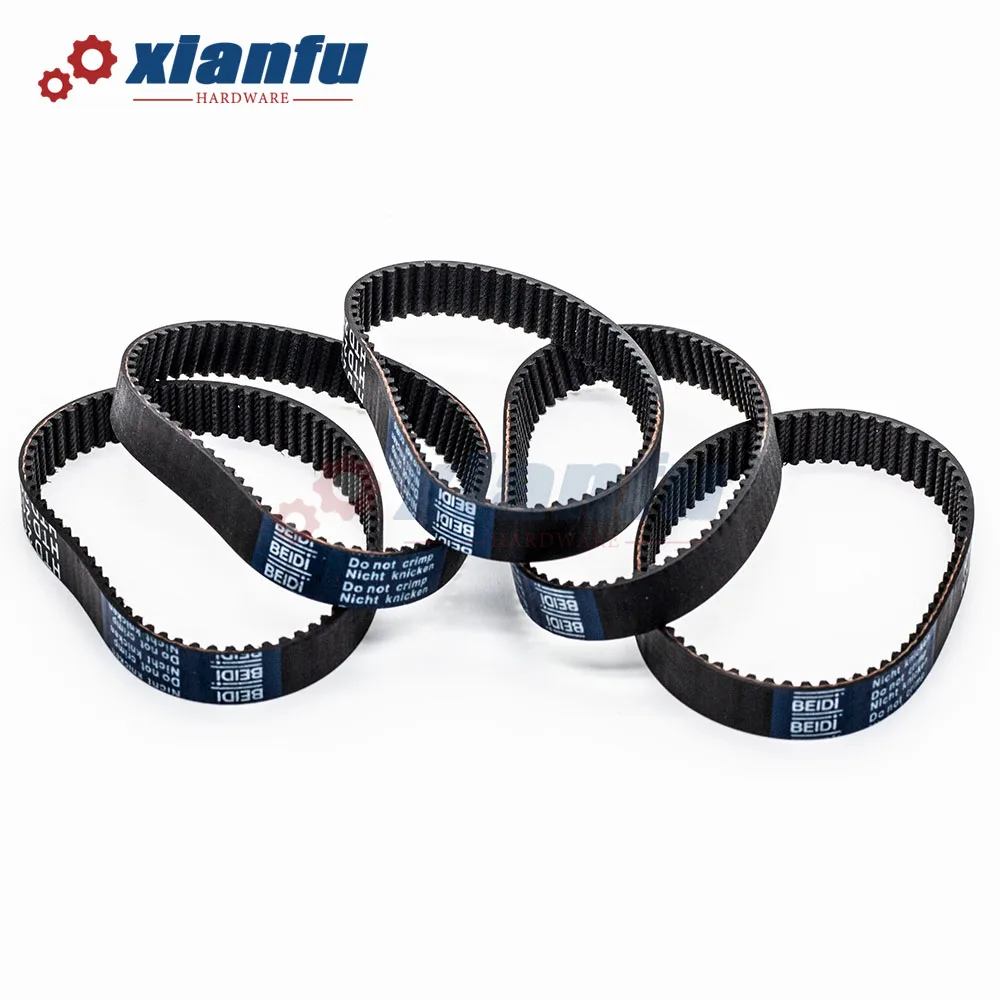 HTD 3M Timing Belt Perimeter Lp=195 198 201 204 207 210 213 216 219 222 225 228 231mm Rubber Closed Loop Belt Width 6/10/15/20mm