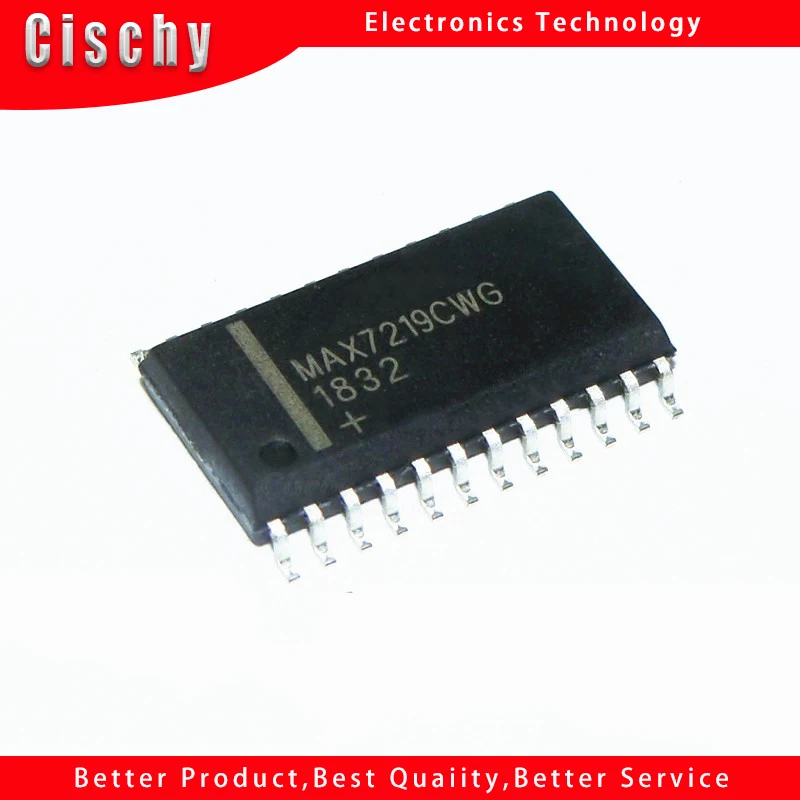 10 шт./лот MAX7219EWG MAX7219CWG MAX7219 лапками углублением SOP-24 в наличии на складе