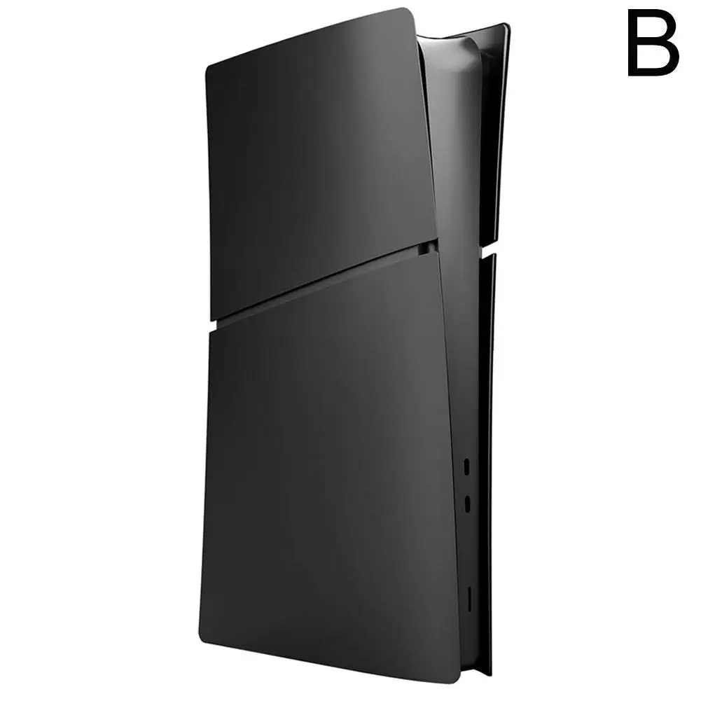 Vervangende plaat voor PlayStation 5 Slim digitale/optische schijfversie Beschermende harde hoes voor PS5 SLANKE frontplaatbehuizing Zwart
