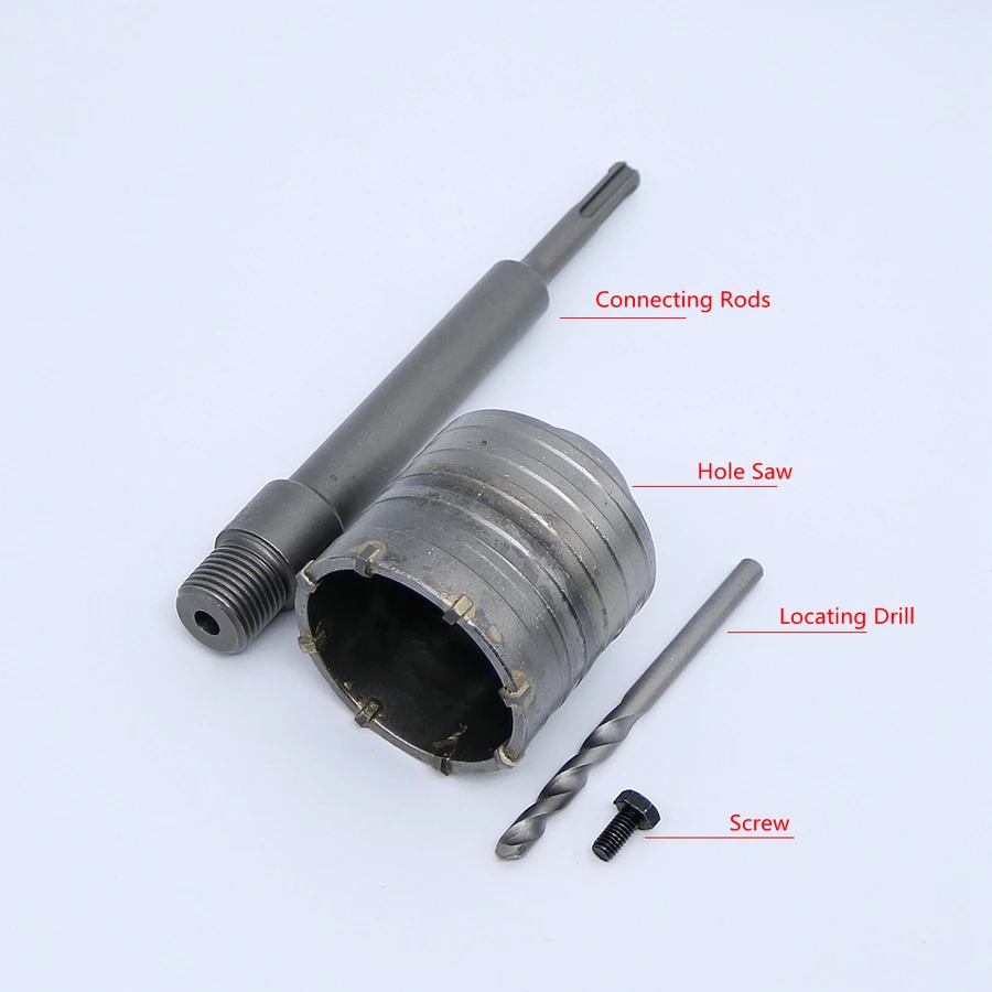 

Air-condition Stone Pipe Contrete 65mm Wall Hole Saw drill 200mm Round Rod