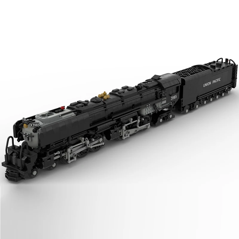 مدينة نموذج سيارة MOC قوالب بناء تشالنجر قاطرة بخارية وحدات التكنولوجيا الهدايا عطلة تجميع ألعاب أطفال البدلة