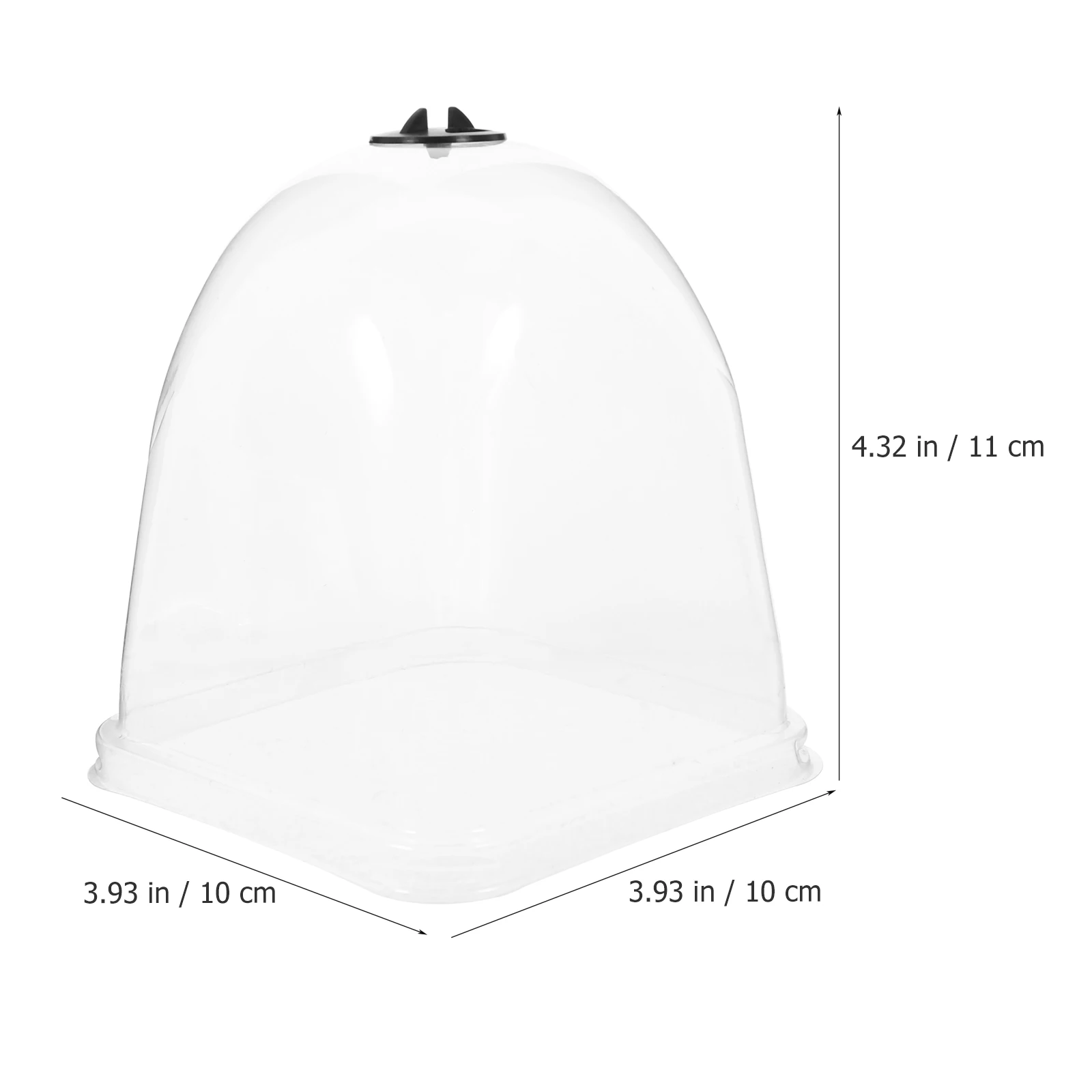 

10pcs Plastic Plant Cover Humidity Dome Garden Bell Frost Resistant Transparent Cloche Ventilation Anti Freeze Tool for Outdoor