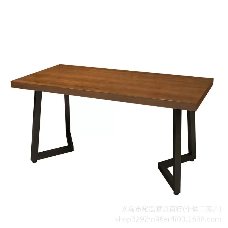 Solid wood desk Home  Simple modern long table Workbench Bedroom writing  Desktop computer