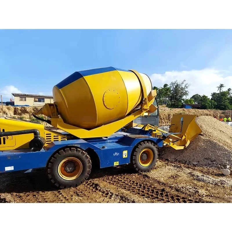 Máquina mezcladora de hormigón de carga automática de 6,5 m3, camión mezclador de hormigón de carga automática integrado, gran oferta