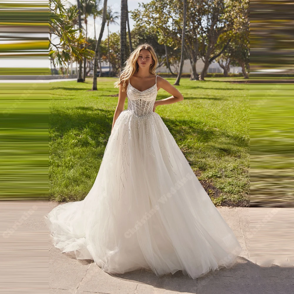 

Sweetheart Collar A-Line Wedding Dresses Charming Lace Applique Bridal Gowns Mopping Length Vestidos Para Mujer Customized 2026