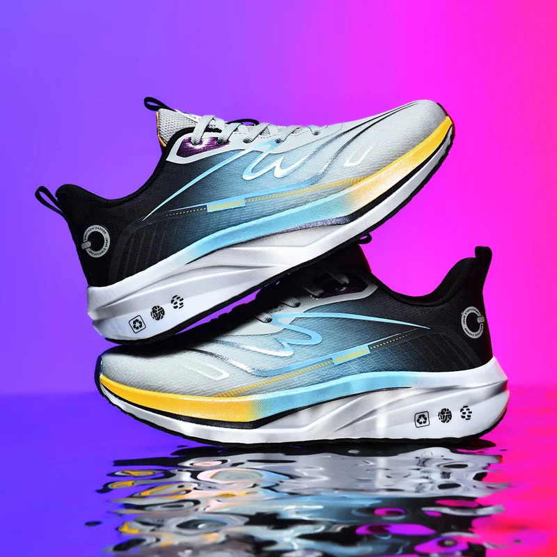 

Men's wear-resistant speed runing shoes four season outdoor casual sneakers breathable soft-sole comfortable racing sports shoes