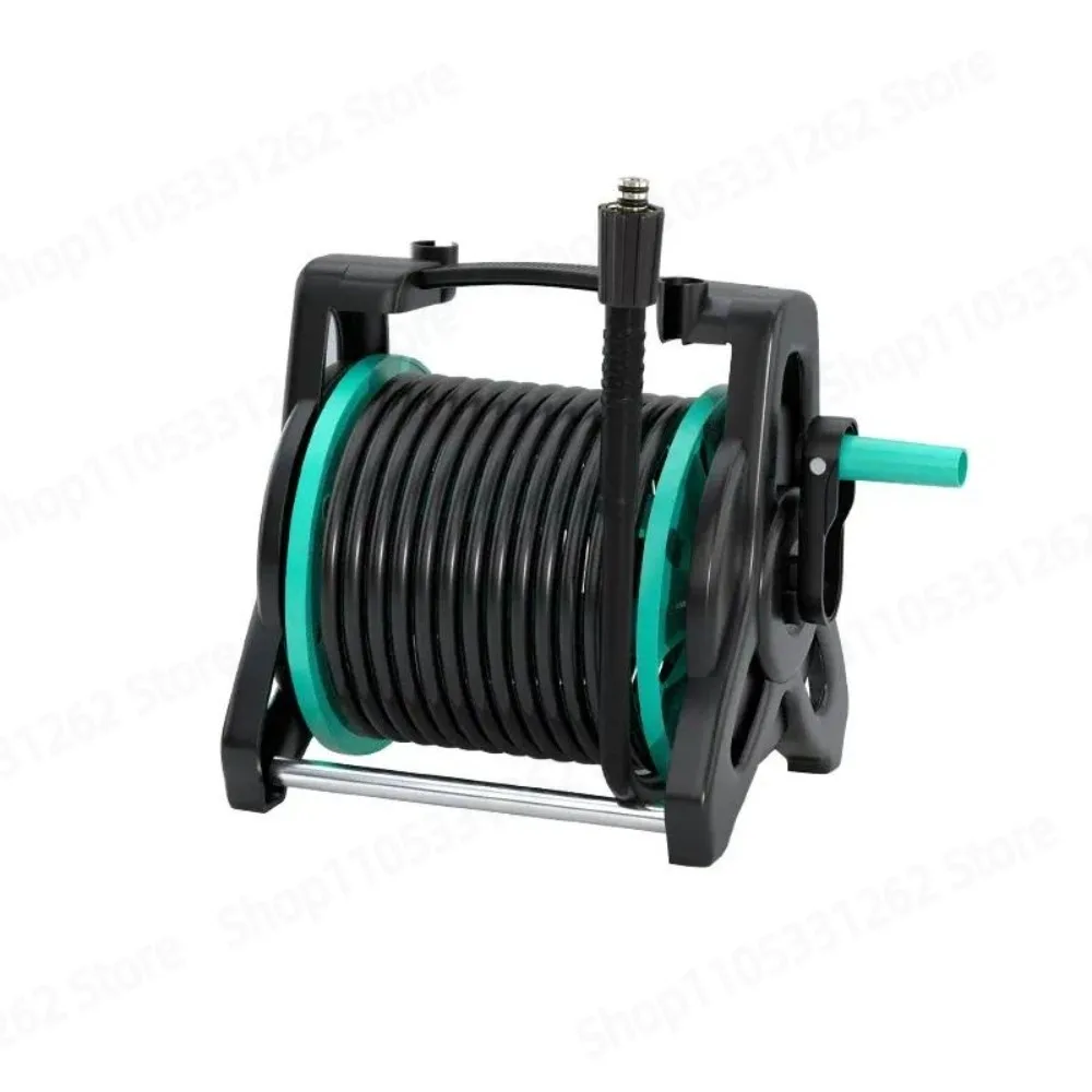 High Pressure Washer Hose Reel Water Pipe Storage Rack for Car Wash Cleaning