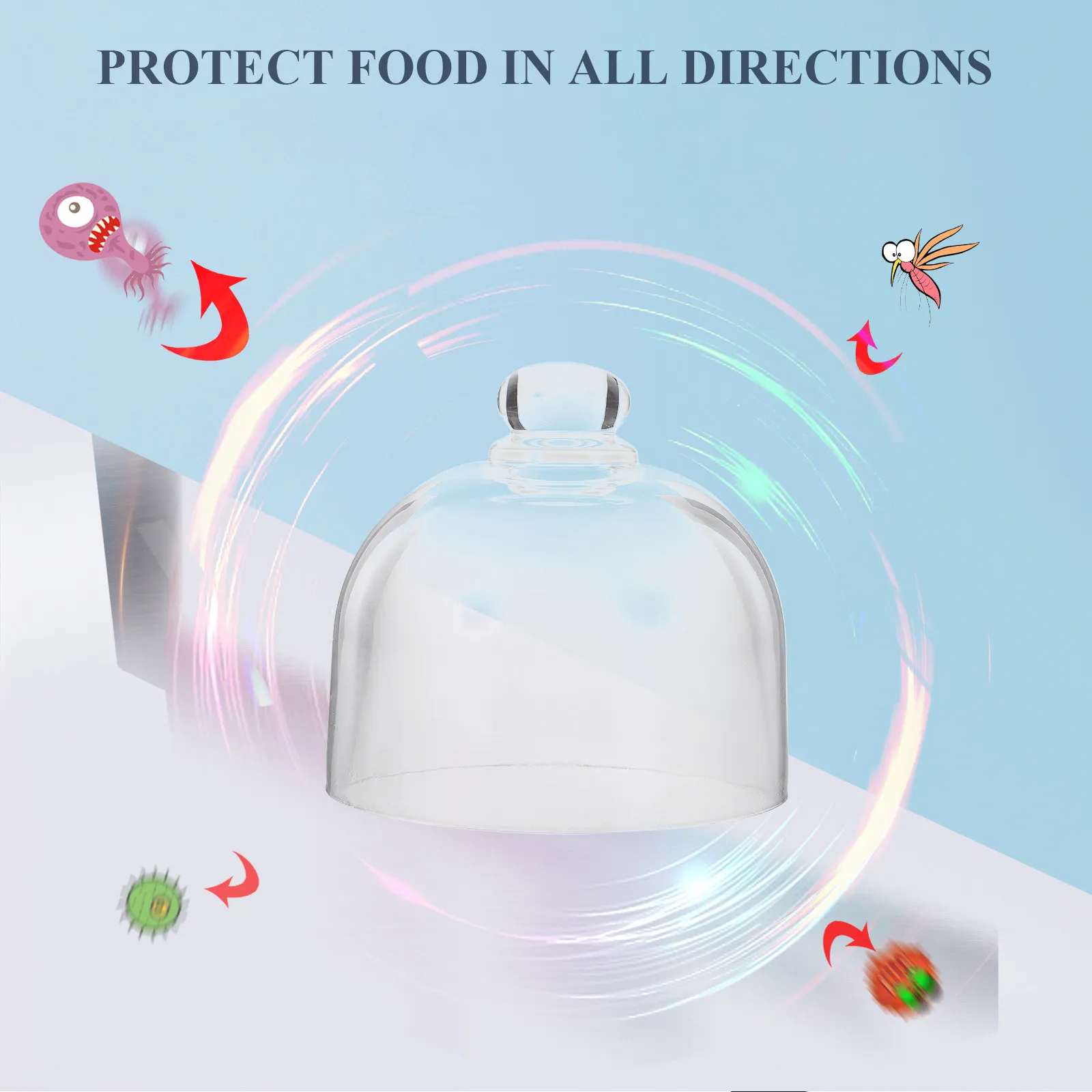 1Pcs Safe Non Cake Cover Compact Food Dome for Birthday Party Banquet Dessert Protection Home Kitchen Storage Use