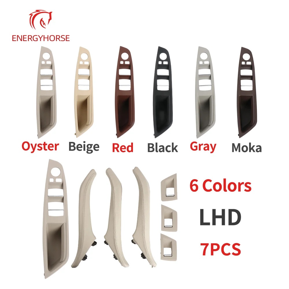 

RHD LHD Car Left Right Interior Door Leather Handle Assembly Sets For BMW5 Series F10 F11 520 523 525 528 530i