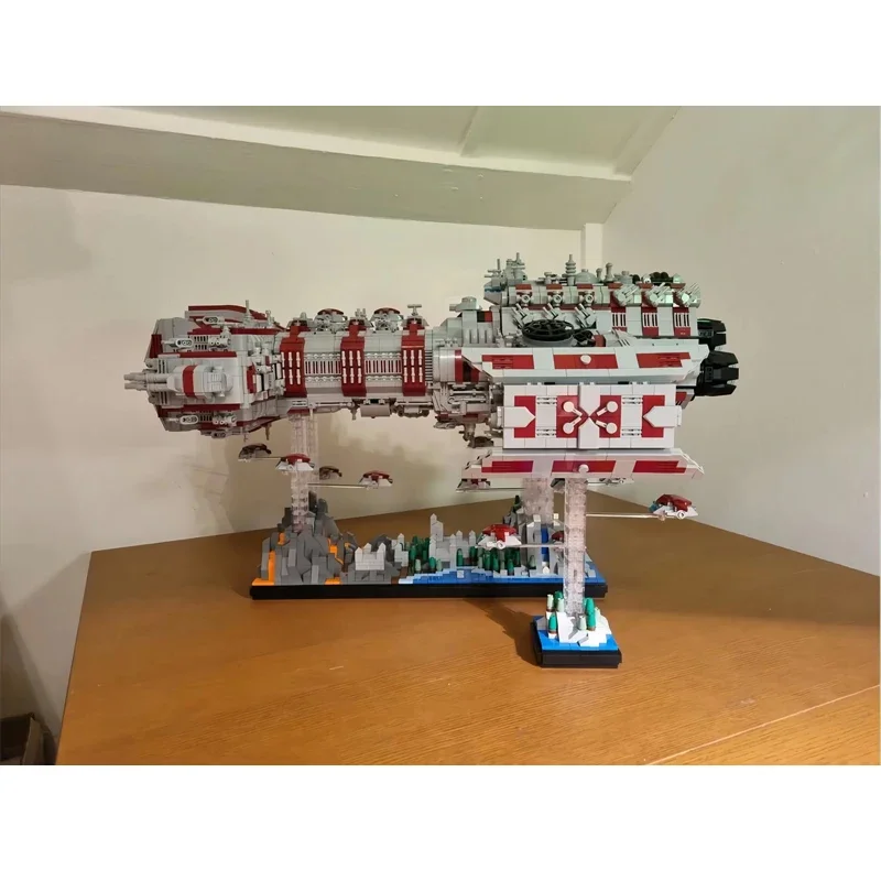 MOC Battlecruiser Spaceship Model 11262PCS Building Blocks Game Weapon Warship Battleship MOC-109383 Adult Set Brick Toys Gifts