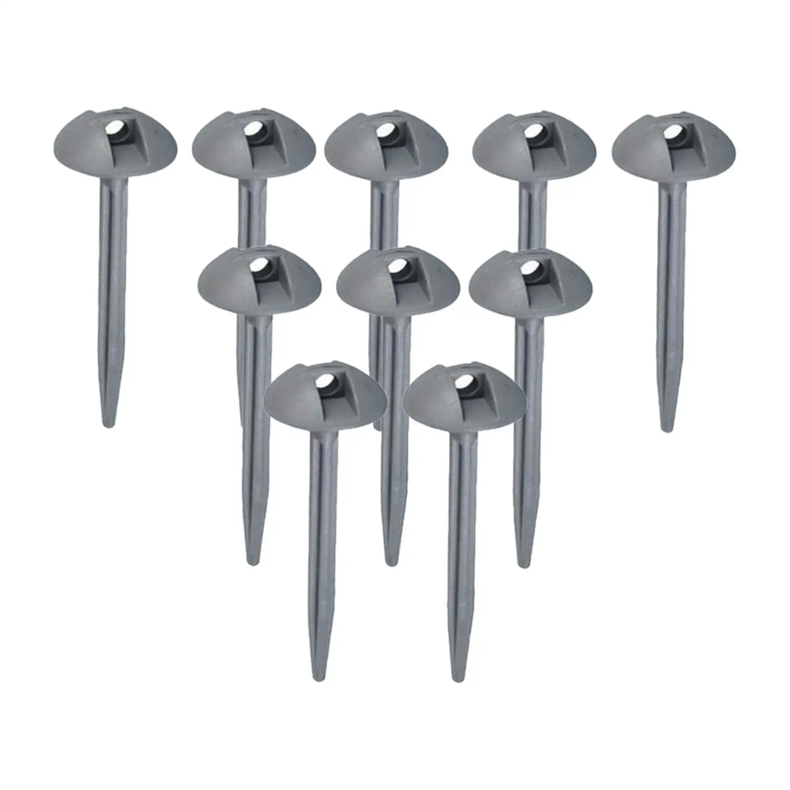 10x Tent Stakes Pegs Camping Tents Nails Shaped Domed Tarp Garden Stakes for Gardening Canopy Camping Backyard