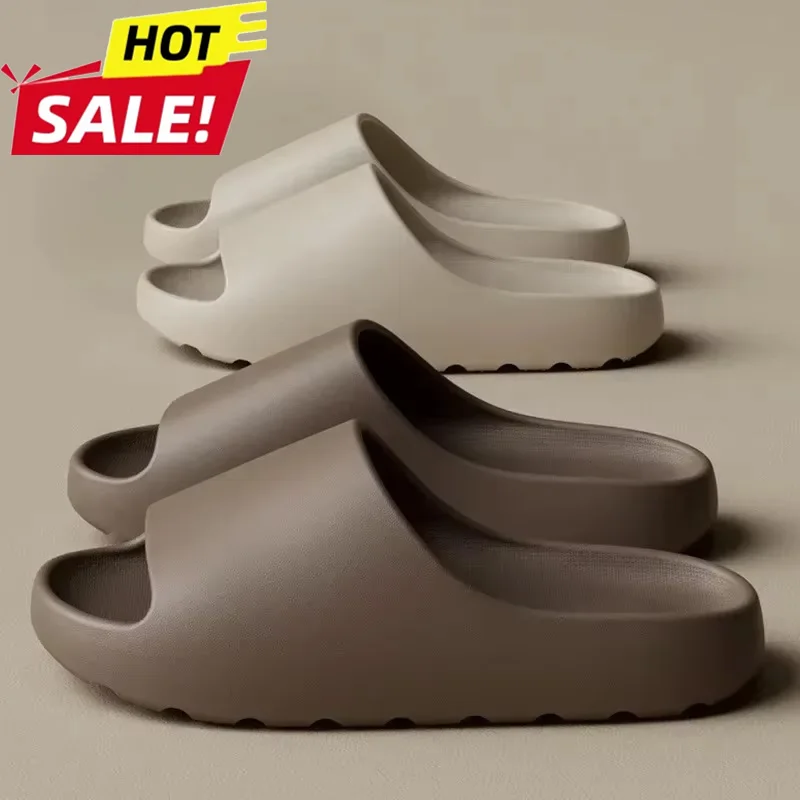 

2026 New Coconut Slippers Cloud Thick-soled Sandals Summer Fashion Soft Bottom Beach Men Slippers Women's Sandals EVA Slides