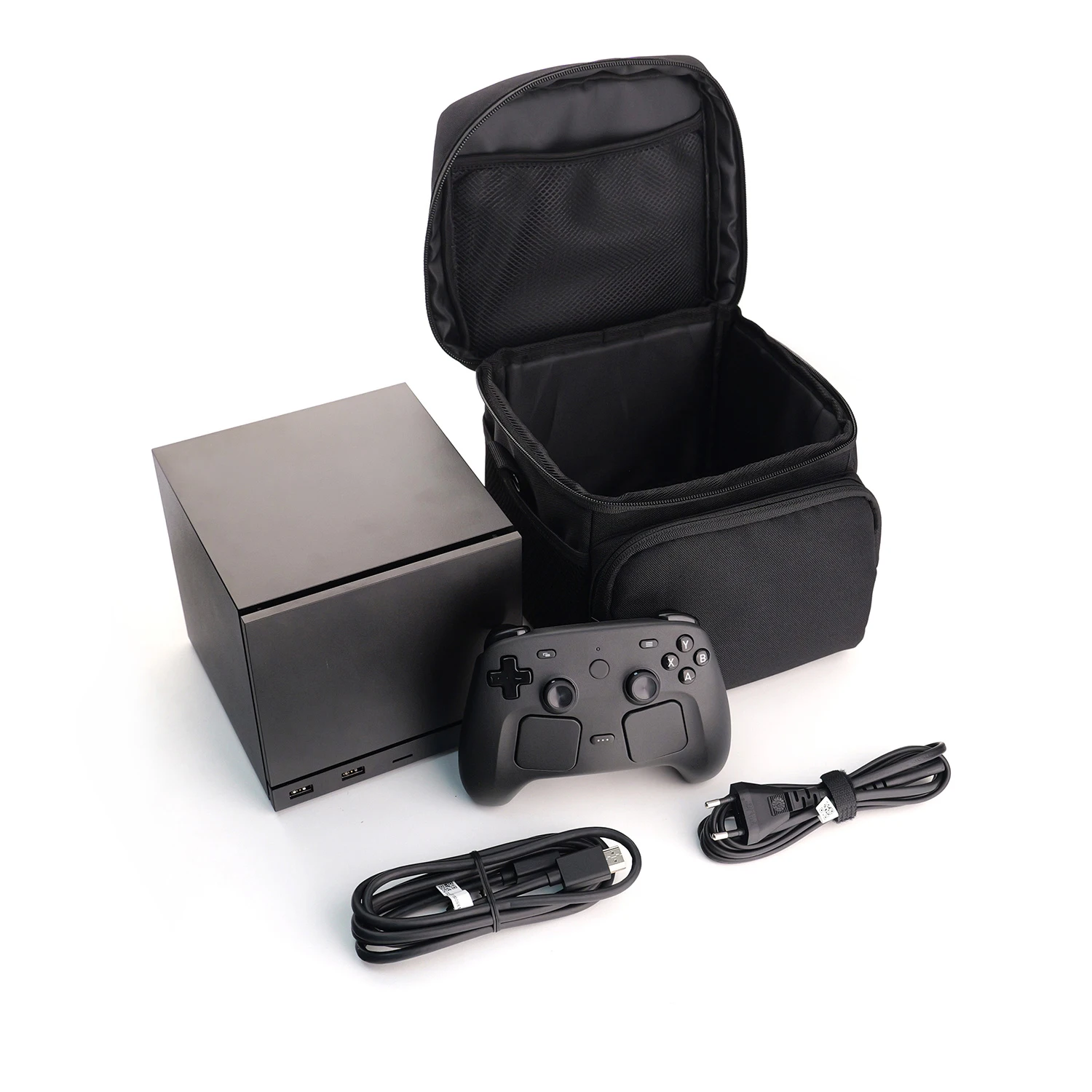 for Steam Machine Console Travel Case Large Capacity Waterproof Shockproof Storage Bag with Handle and Shoulder Strap