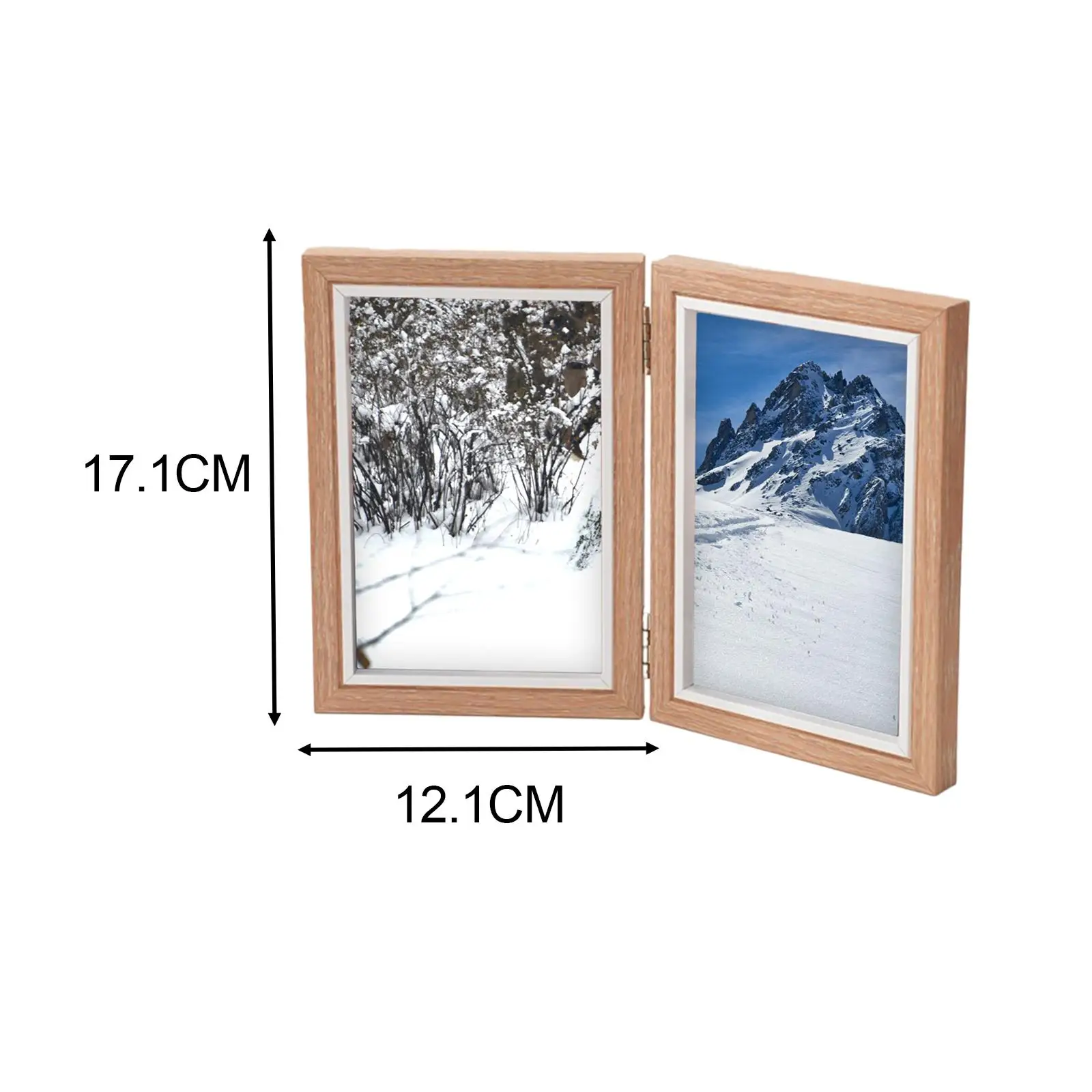 Wooden Folding Frame Photo Collage Display Stand