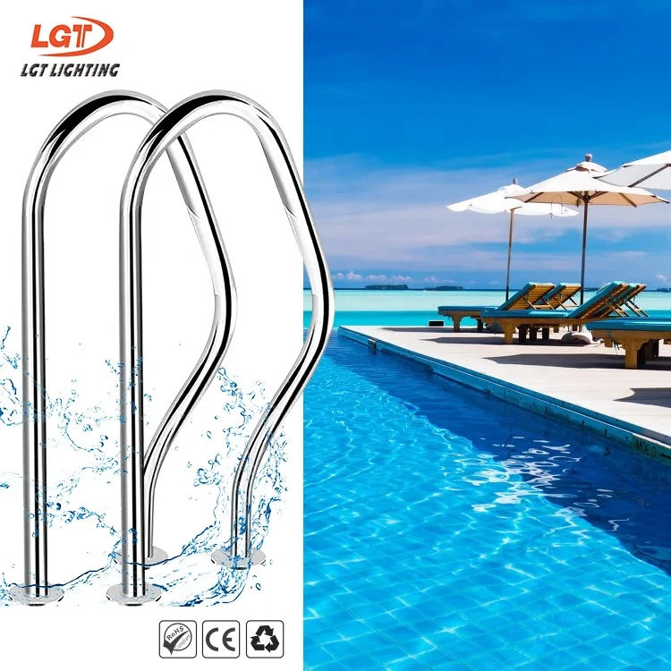 Pasamanos de acero inoxidable 304, pasamanos para piscina, pasamanos para Spa, piscina enterrada, escalera de piscina de fácil montaje