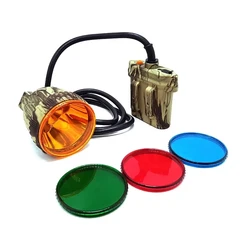 Super Bright LED caça farol, lâmpada recarregável Mining Cap, segurança Miner luz