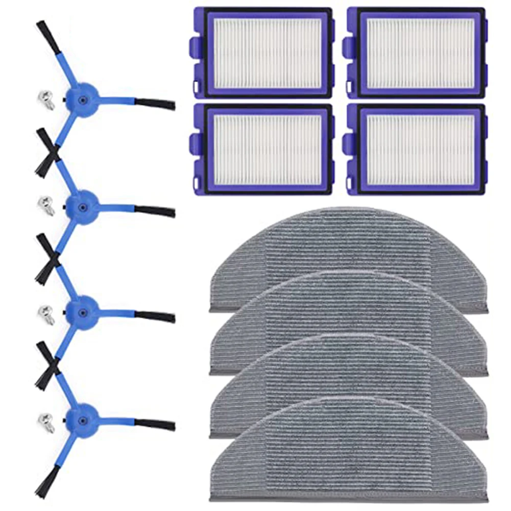 

Комплект аксессуаров для робота-пылесоса: фильтры для уборки дома 10.5*6.9*1 см, высокоабсорбирующие салфетки для швабры