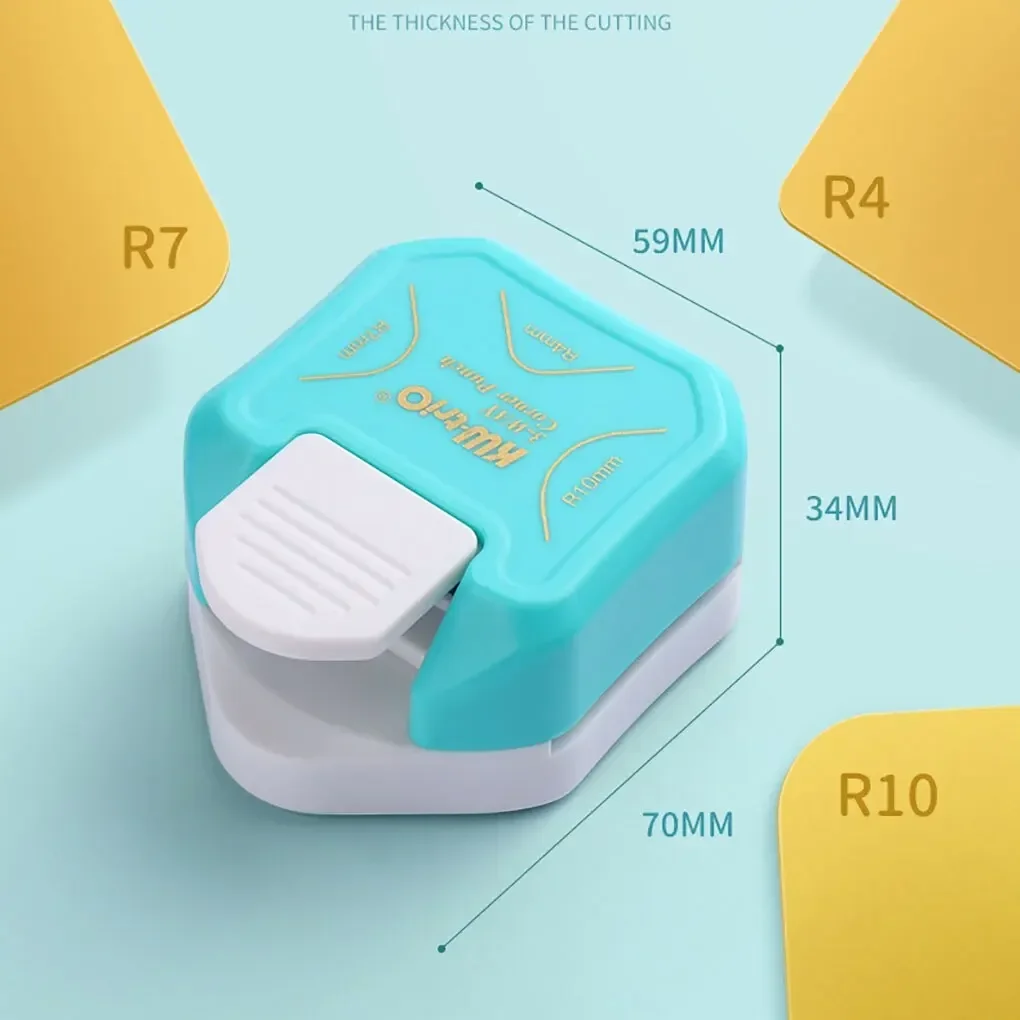 New Three-in-one Multi-angle Round Corner Devices Edge Press New Paper Cut Round Corner Embossing Device Manual Diy Round Cutter