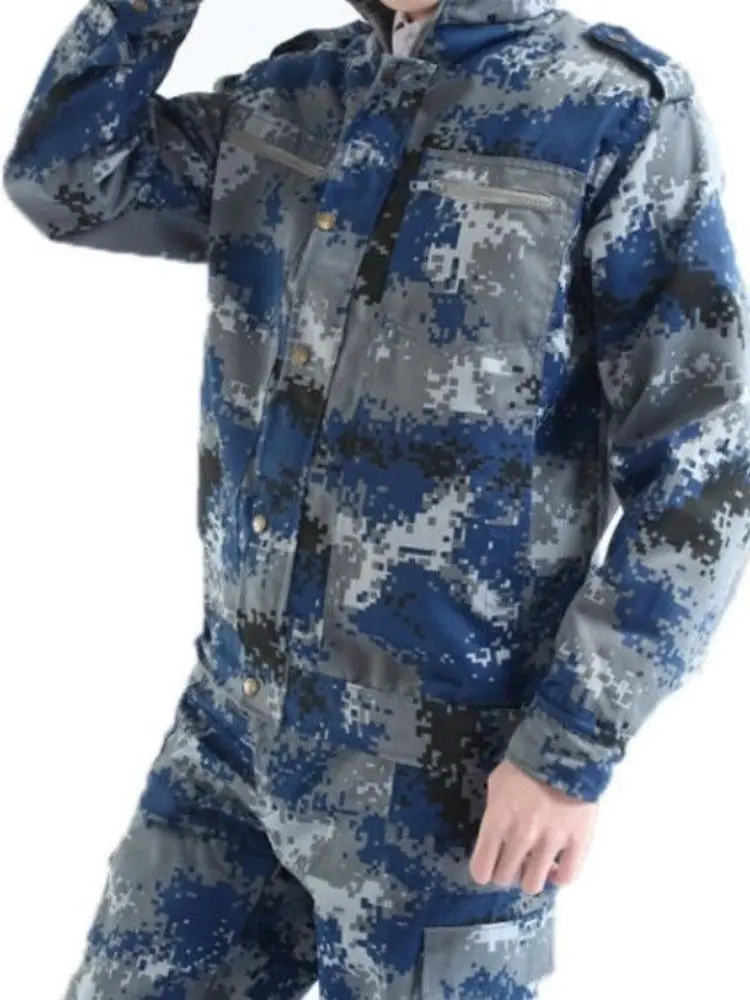 2026 Traje de camuflaje azul marino engrosado de aviación ucriana