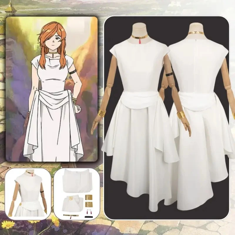

gb6Flamme Cosplay Anime Frieren Beyond Journey's End Costume Disguise Adult Women Dress Role Play Outfits Halloween Carnival Sui