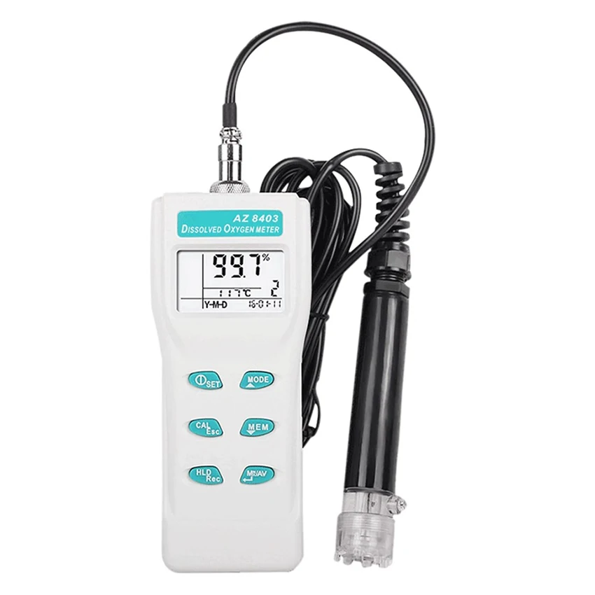 Portable Dissolved Oxygen Meter AZ8403 Dissolved Oxygen Meter 0.0~199.9% for Aquaculture ,Experimental Study,Sewage treatment