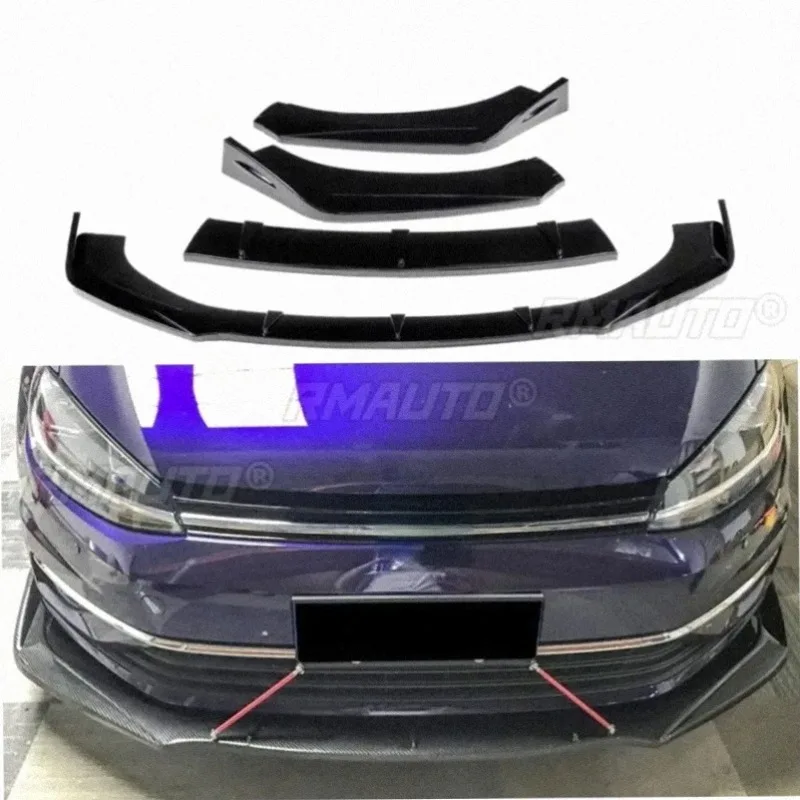 Car Front Bumper Lip Front Bumper Splitter Diffuser Bumper Protector Cover Apron Body Kit For Volkswagen Golf 7 Car Accessories