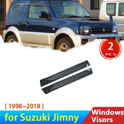 Wind Shield for Suzuki Jimny 1998~2018 JB43 2009 JB23 JB33 JB53 2003 Accessories Deflectors Car Windowa Visor Rain Eyebrow Guard