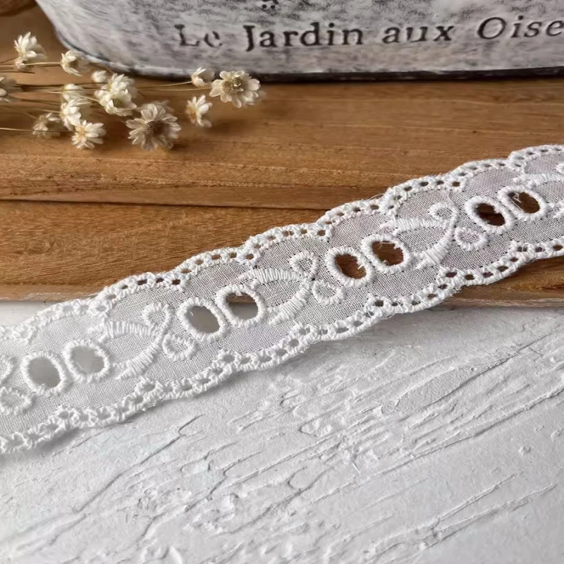 Water-soluble Embroidery Cotton Lace Accessories Handmade Diy Clothing Materials Hollow Decorative Lace With Flower Strips