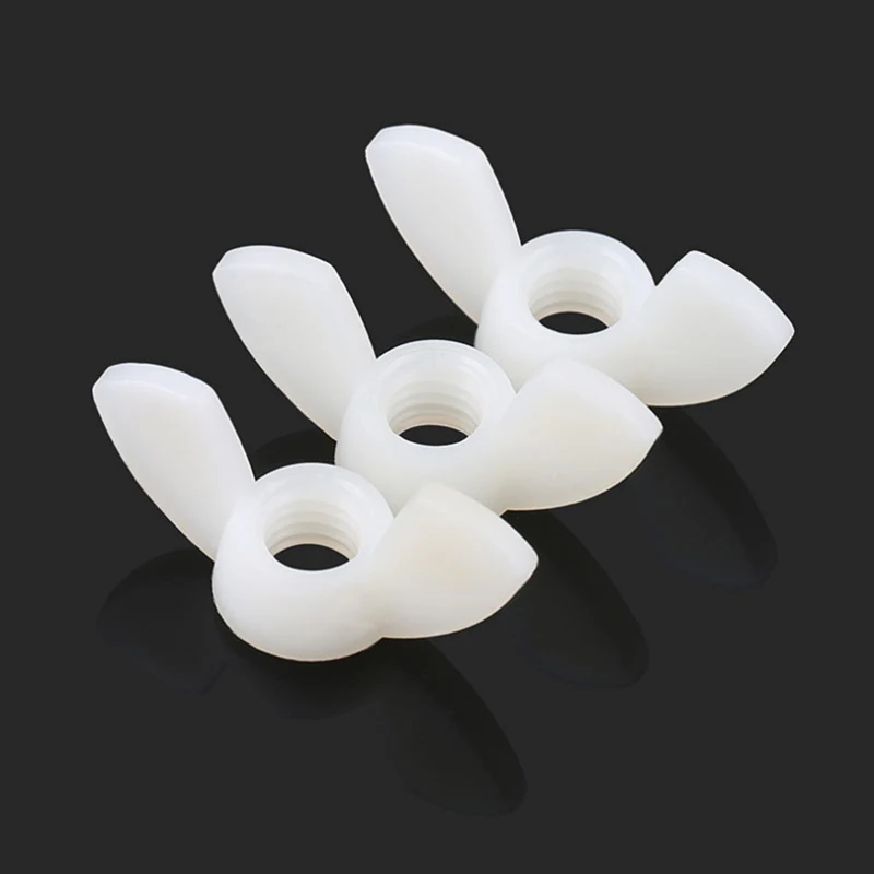M3 M4 M5 M6 M8 M10 M12 Nylon Flügelmutter Kunststoffbarrenmutter Kunststoff Butterfly Typ Kunststoff Kappenmutter – Detail 5