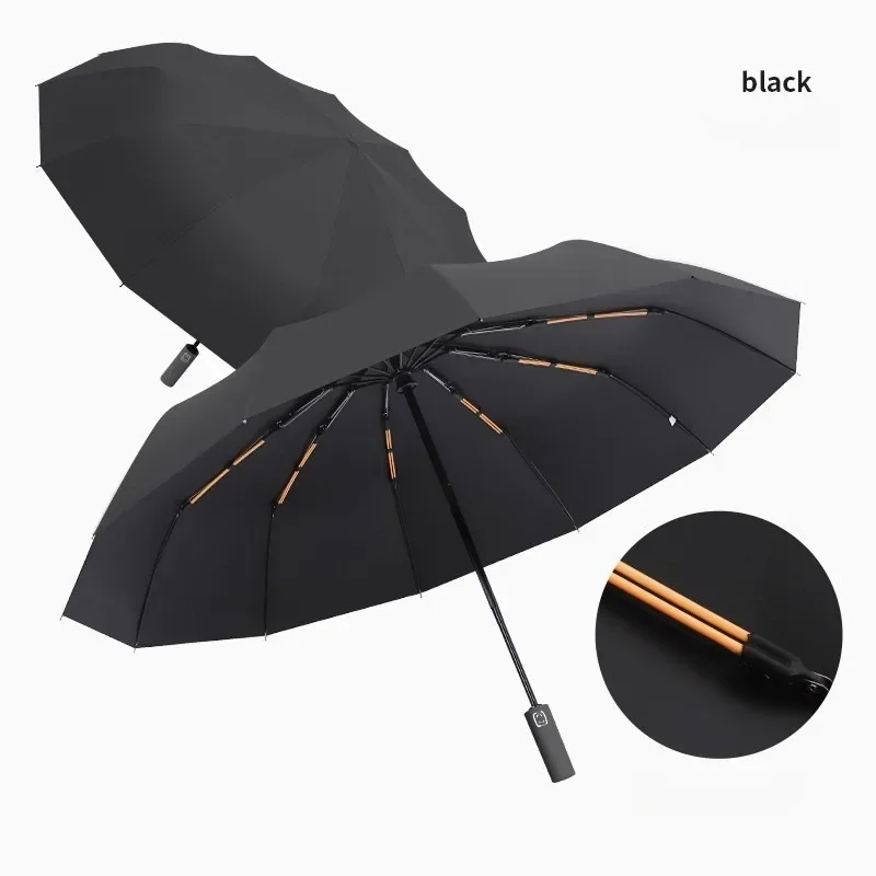 Stay Protected in Any Weather with This Fully Automatic 24-Bone Umbrella - Multiple Colors Available!