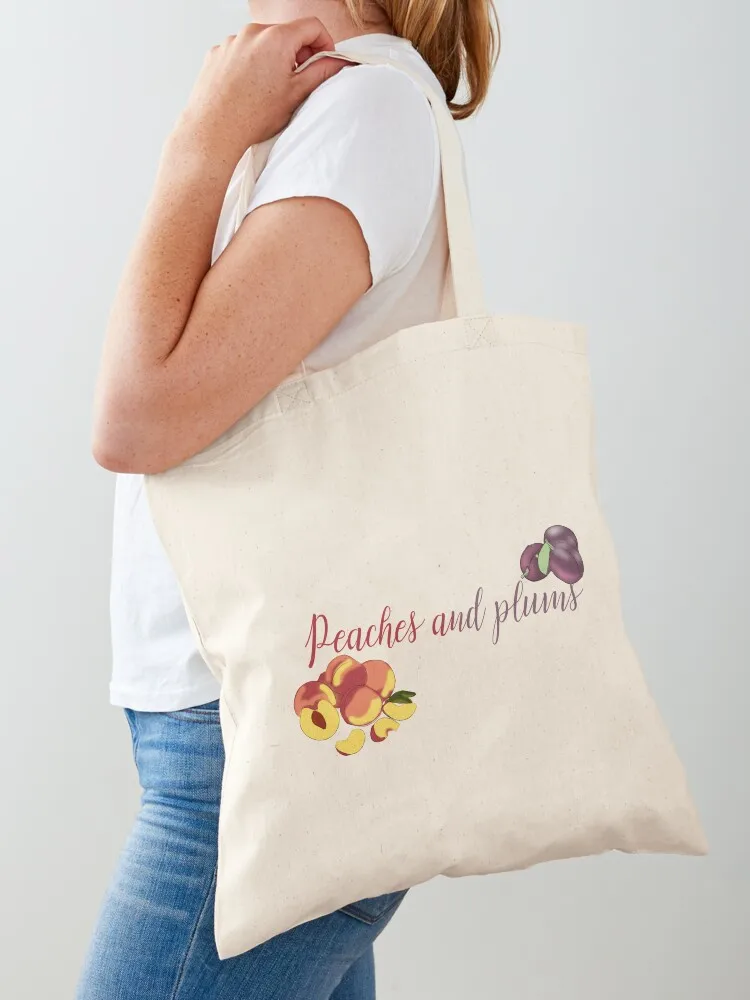 

Peaches and Plums Tote Bag sacs de shopping Eco bag large tote bag canvas bags