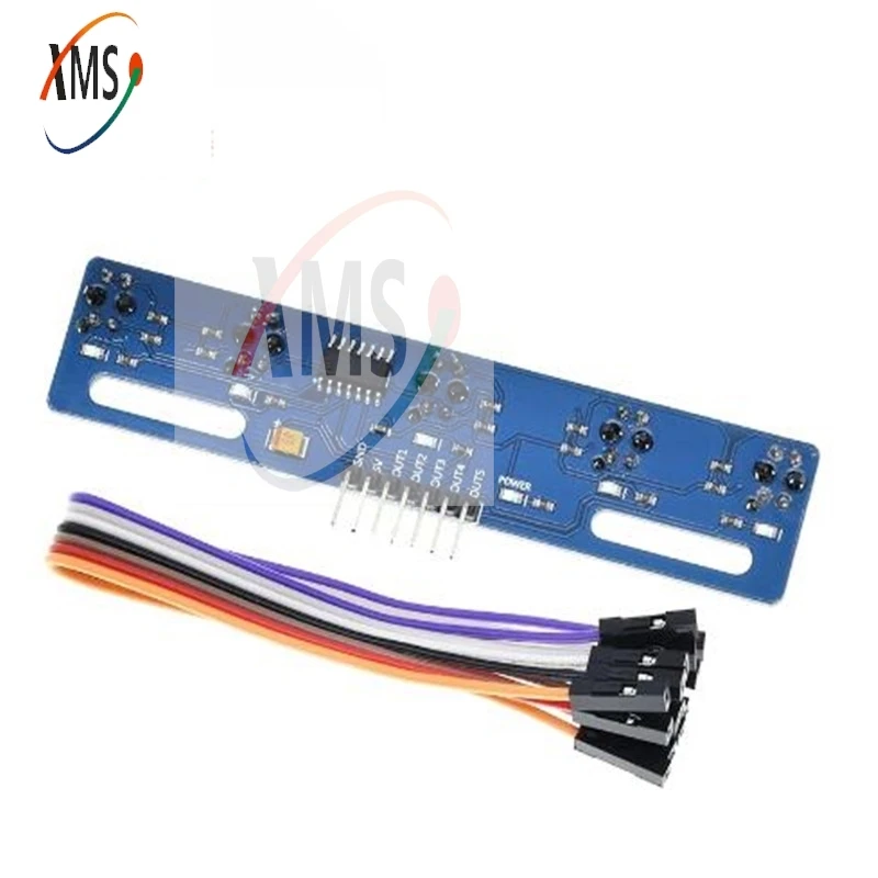 5-Way Black and White Line Identification Sensor Module Tracking Intelligent Car Infrared Sensor TCRT5000