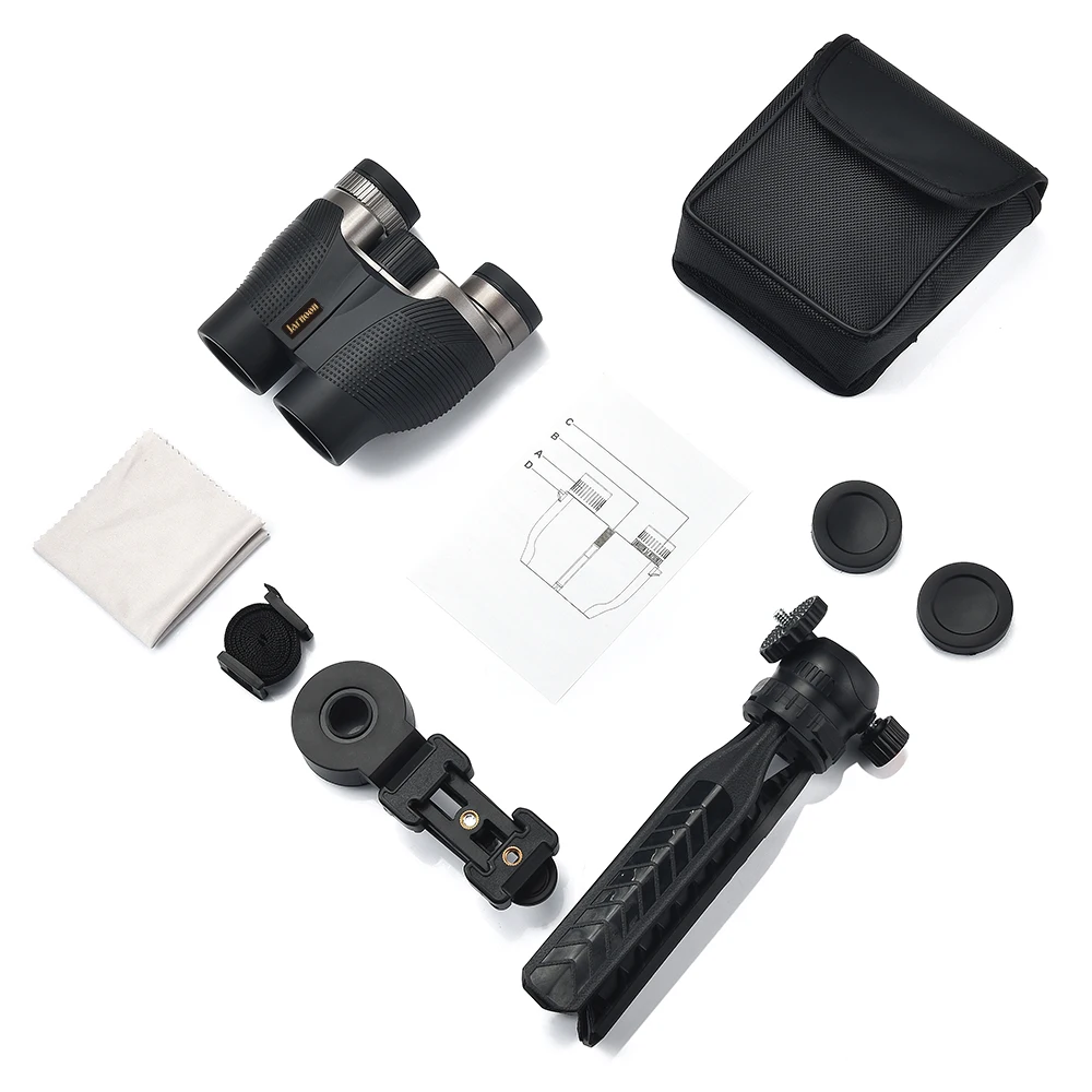 New 10x32 Binoculars With Phone Clip Tripod Telescope Stable Imaging For Travel Photography Watching Concerts Football Matches - view 6