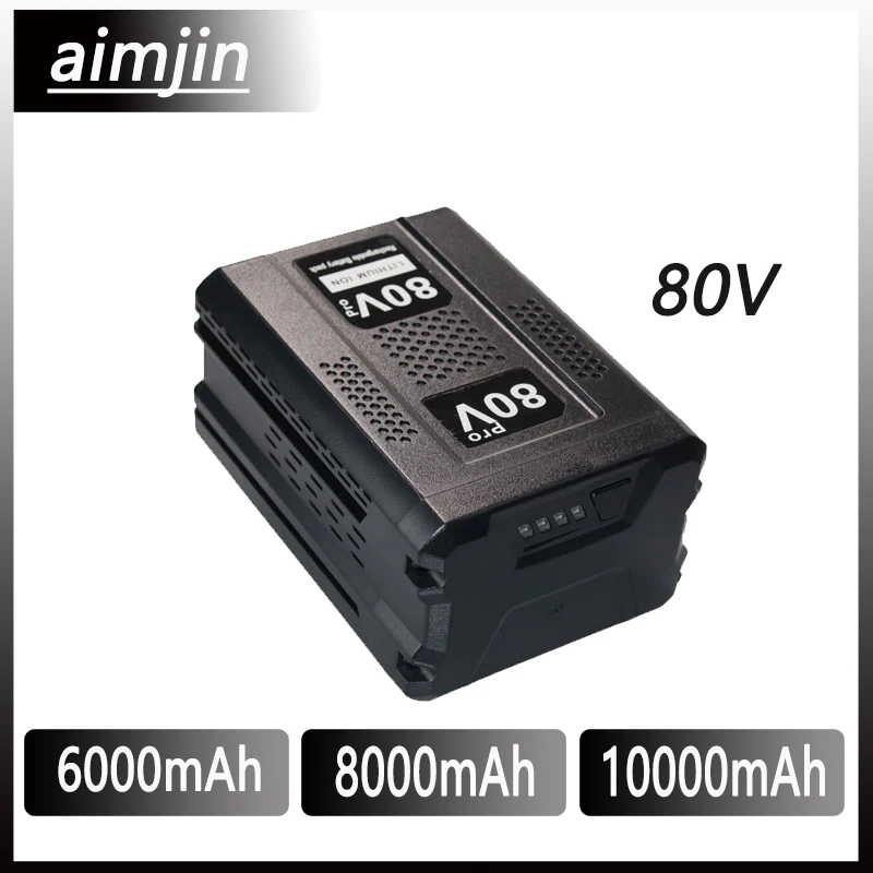 

80V 6.0/8.0/10.0Ah Replacement Lithium Battery Suitable for Greebo Pro GBA80250 GBA80400 GBA80500