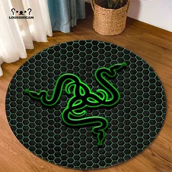 Round Rugs Carpet Game Rome Gamer Gift Door Floor Mats Playroom Upholstery Living Room Bedroom Size: 80cm by 80cm 26308658