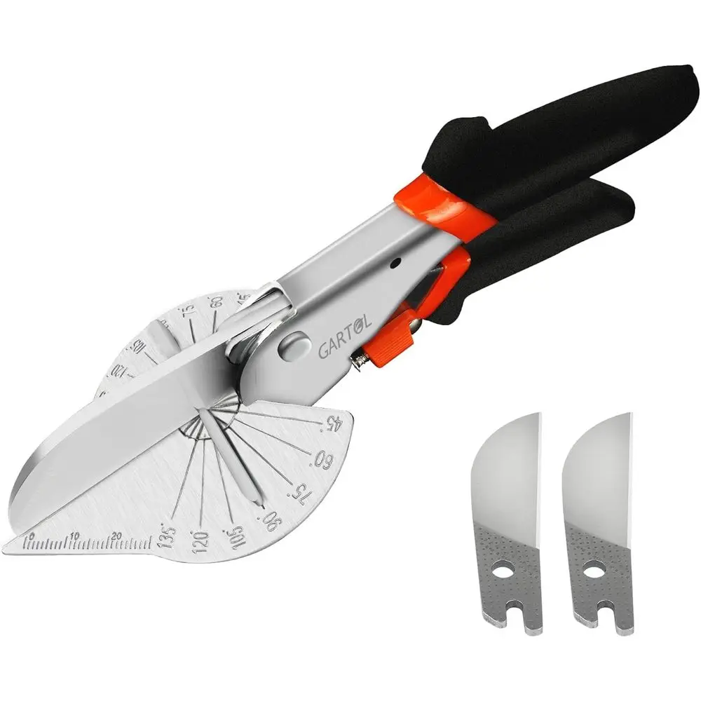 

Versatile Trunking Shears for Cutting Wood, Plastic, PVC at 45-135 Degrees with Adjustable Angles and Replacement Blades