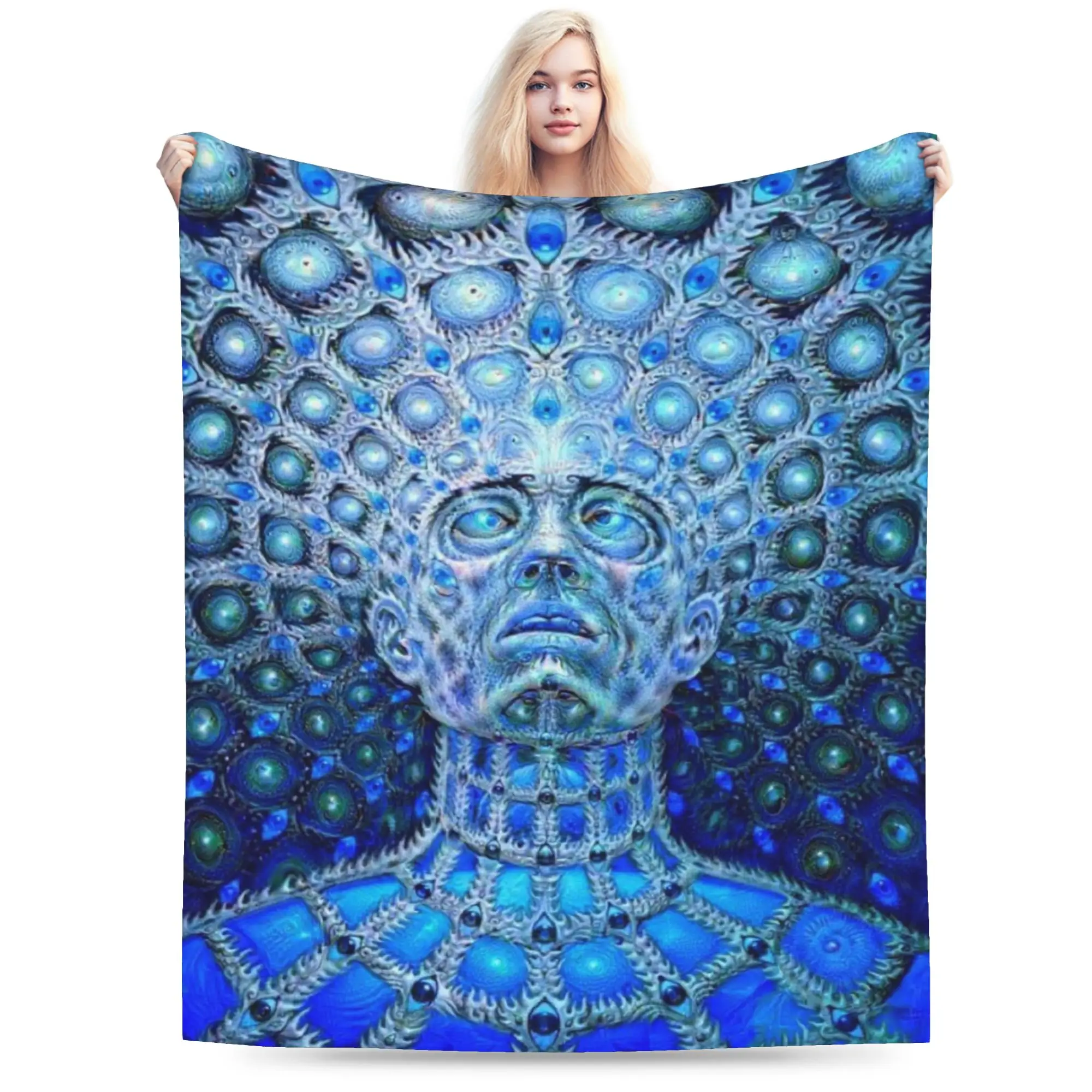 Alexs Greys Blankets Coral Fleece Plush  Multifunction Super Soft Throw Blanket for Home Bedspread