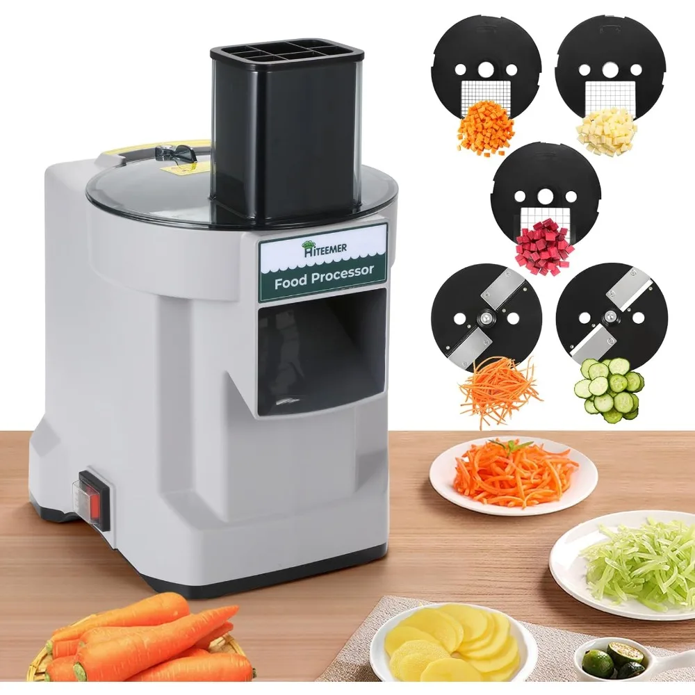 

Electric Vegetable Chopper, Commercial Vegetable Dicer Food Processor Veggie Food Cutter Stainless Steel Automatic Shredd