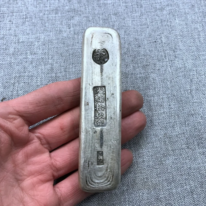 

Wholesale Antique Antique Silver Ingot Ancient Coins Old Sycee Old Big Qing Library Silver Silver Bar Chisel Random