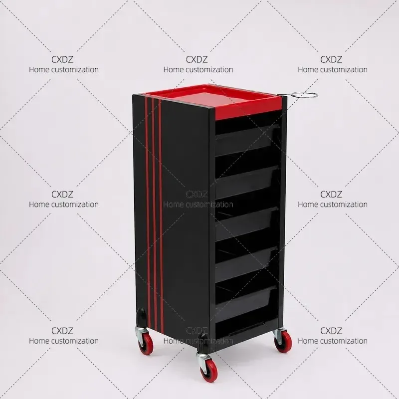 Multifunctional Hairdressing Tool Cart with Multi Layer Storage Mobile Beauty Salon Trolley for Barbershop Equipment