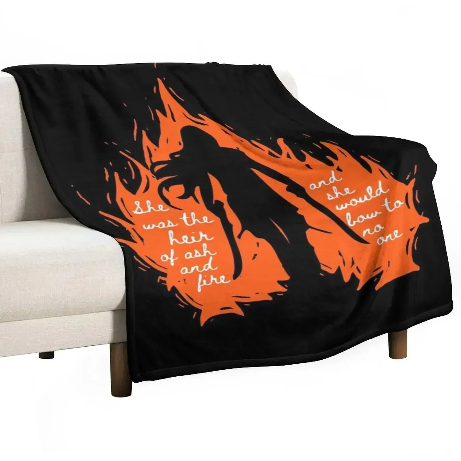 She was the heir of ash and fire Throw Blanket For Sofa Thin Sleeping Bag Blankets