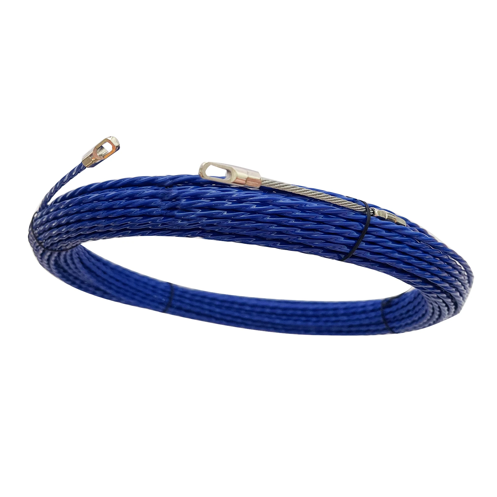 32ft 65ft 98ft Fish Tape Duct Rodder Electrical Cable Wire Puller Rod Through Wall Threader Kit Auxiliary Tool