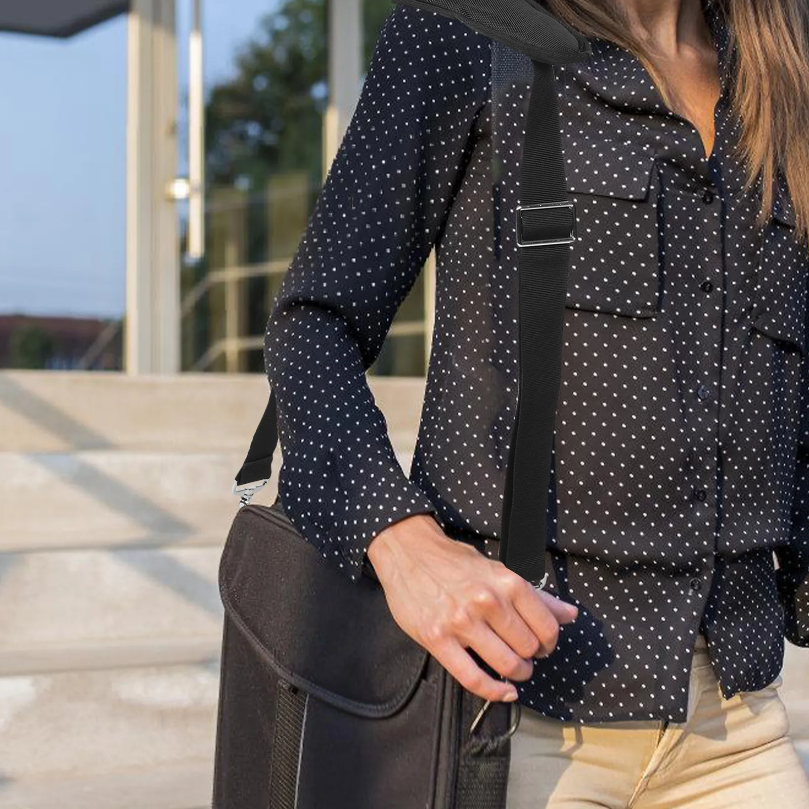 

Durable Adjustable Nylon Laptop Bag Strap Replacing Shoulder Strap for Business Students Travel Backpack Straps Replacing