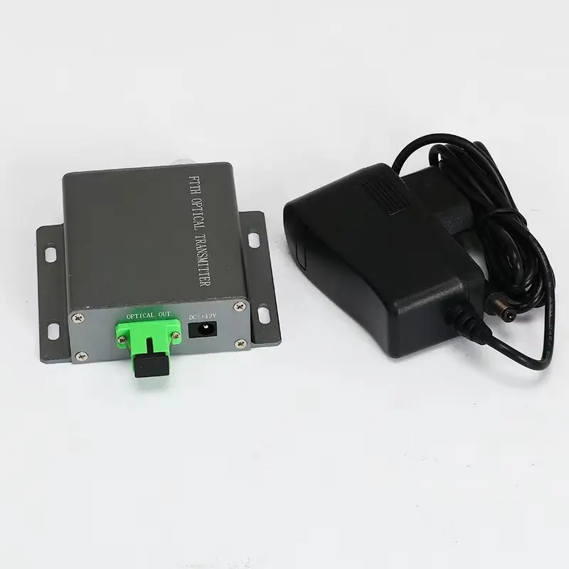 Portability 10mW Satellite TV DVB-S2 Fiber Optic Transceiver 2150MHz 1550nm FTTH Optical Transmitter