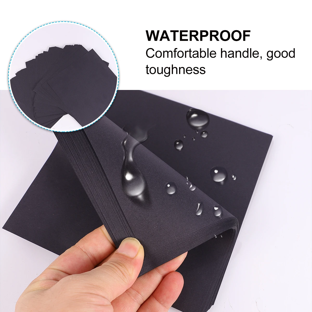 

100Pcs Black Origami Folding Paper Square Sheets for DIY Crafts Paper Crane Decoration School Art Projects Hand Craft Sheets