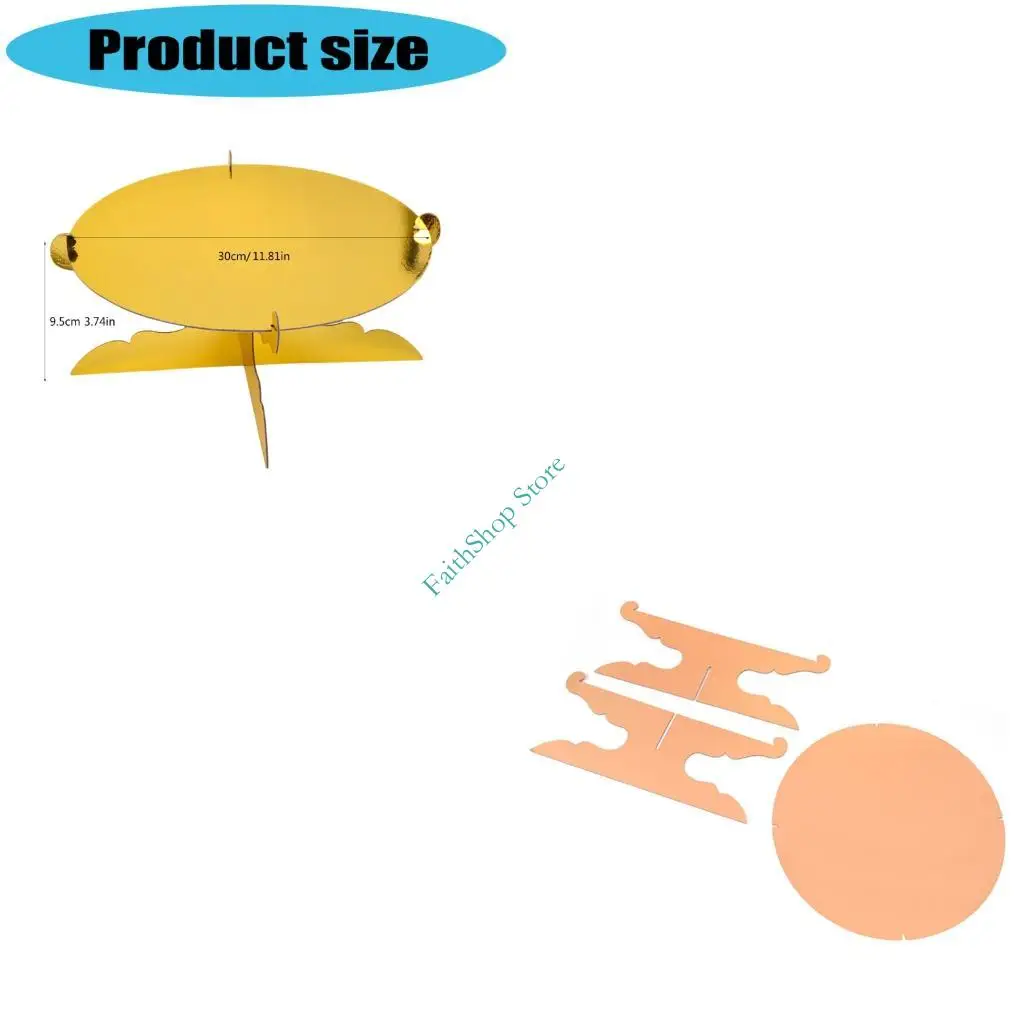 

124E Sustainable Wedding Cake Holder Paper Serving Tray Catering Party Essential