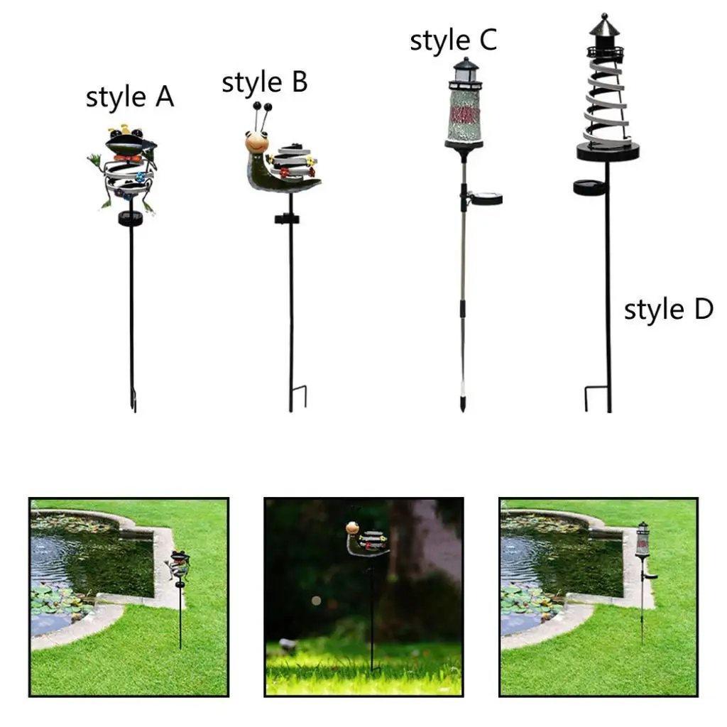

Solar Light Outdoor Decorative Creative Replacement Stake Light Yard Art Decor for Flower Bed Pathway Courtyard Landscape Patio