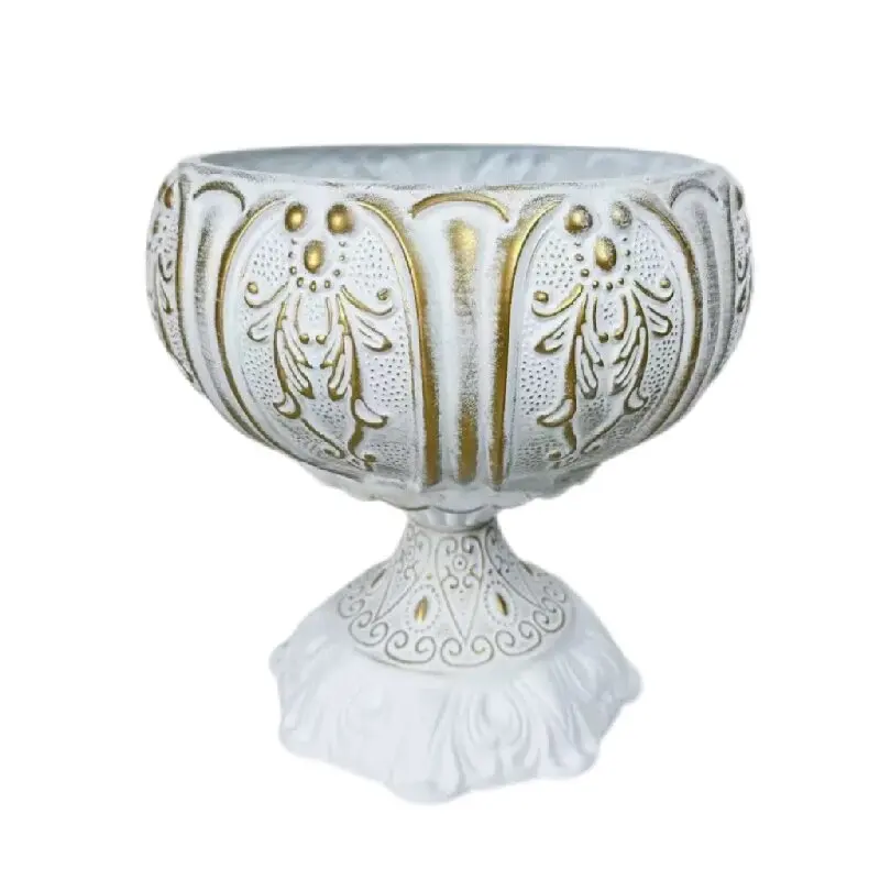 

French court style wrought iron wide mouth flower pot hotel atmosphere arrangement arrangement